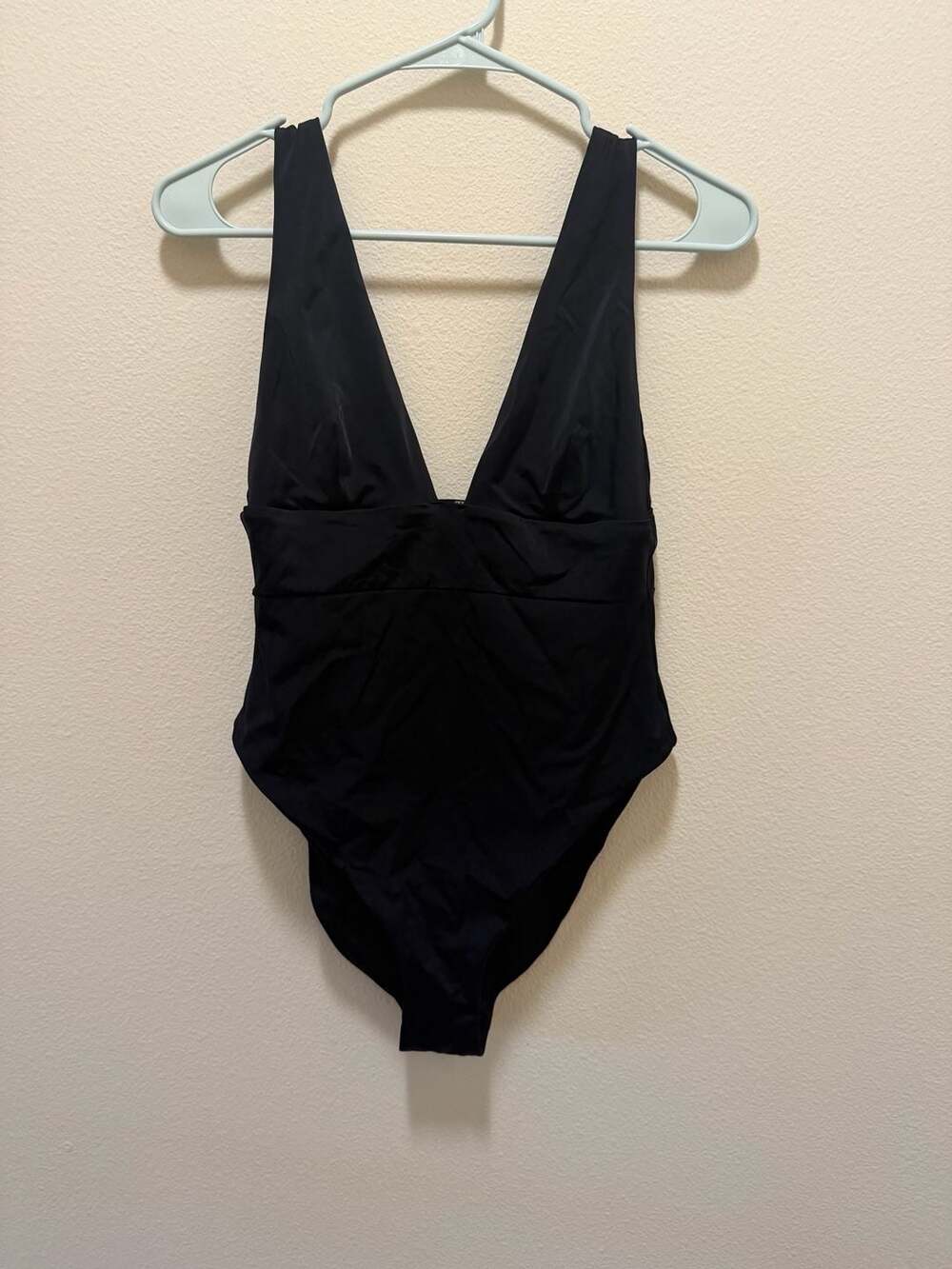 Victoria's Secret Black Plunge One-Piece Swimsuit Size M